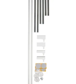 Børnegitre-BabyDan Forlænger - Extend-A-Gate - 2 stk. - 73x7 cm - Hvid