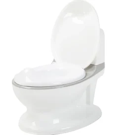 Potter Og Toilethjælp-BabyDan Pottetræner m. Lyd - Hvid