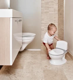 Potter Og Toilethjælp-BabyDan Pottetræner m. Lyd - Hvid