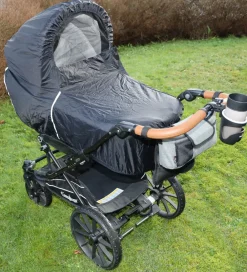 BabyDan Regnslag*Regnslag Til Barnevogn - LED - Sort