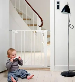 Børnegitre-BabyDan Sikkerhedsgitter Premier m. 2 Forlængere - 86-93,3 cm -