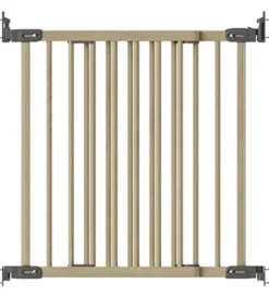 Børnesikkerhed|Børnegitre-BabyDan Sikkerhedsgitter - Flexi Fit Wood Deluxe - Nature