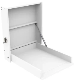 BabyDan Pusleborde*Vægophængt Puslebord - 58x75x75 cm - Hvid