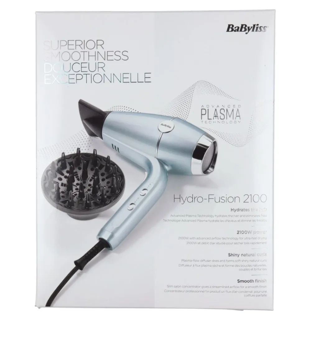 Hårtørrere|Hårstyling-BaByliss Hårtørrer - Hydre Fusion 2100 m. Difusser
