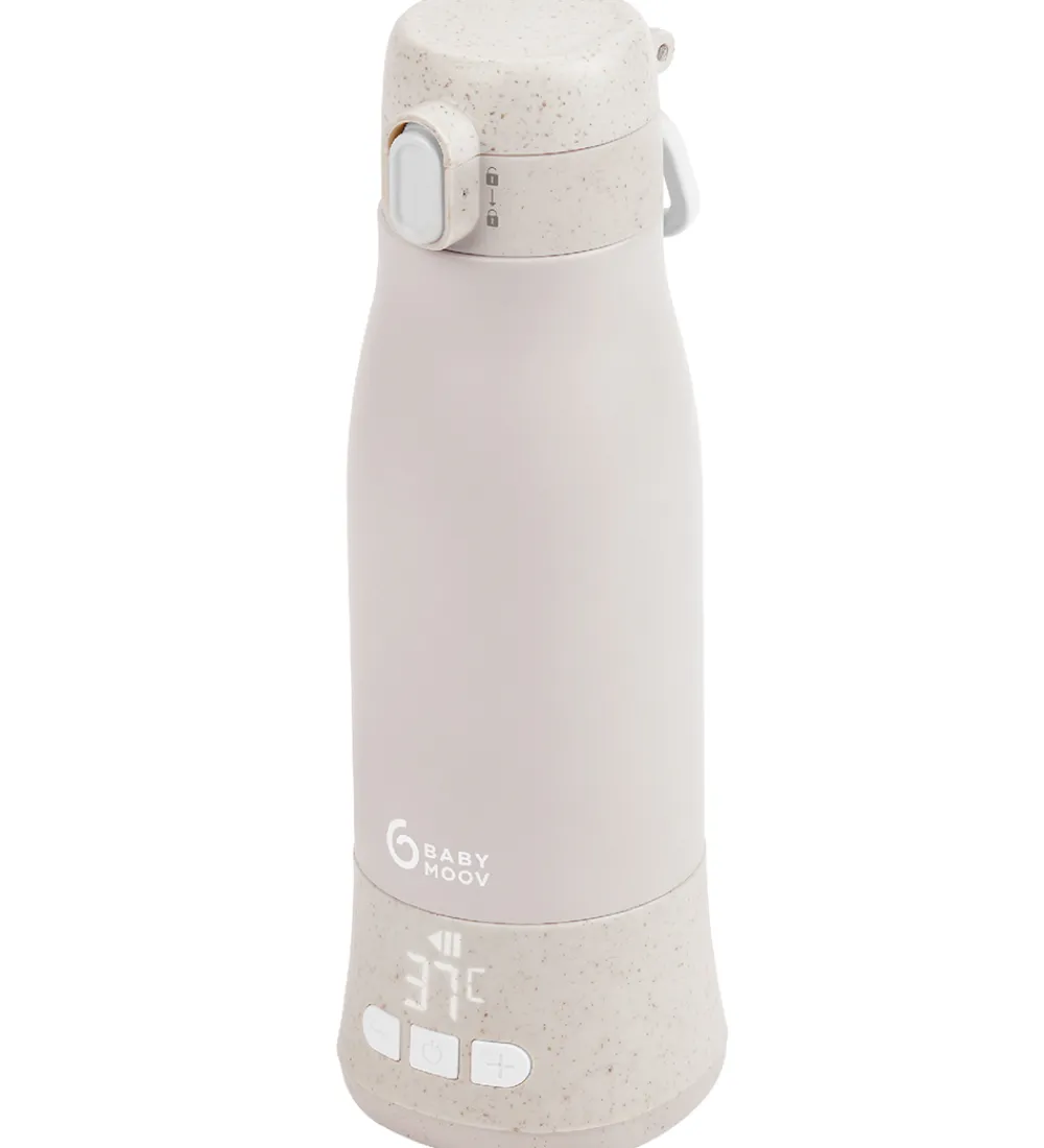 Sutteflasker-Babymoov Flaskevarmer - Moov & Feed - 340 ml - Mineral Beige