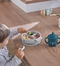 Spisesæt-Babymoov Spisesæt - 4 Dele - Learn'isy - Grøn m. Print