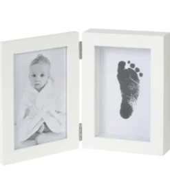 Plakater Og Billeder-BAMBAM Billedramme m. Fod-/Håndaftryk - Hvid