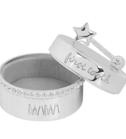 Bokse Og Kasser-BAMBAM Tandæske - 4 cm - Pletsølv