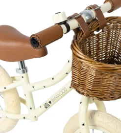Løbecykler-Banwood Løbecykel - First Go! - Creme m. Stjerner