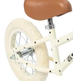 Løbecykler-Banwood Løbecykel - First Go! - Creme m. Stjerner