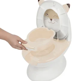 Potter Og Toilethjælp-Bebeconfort Toilet - Mini - Hvid/Sand m. Ræv