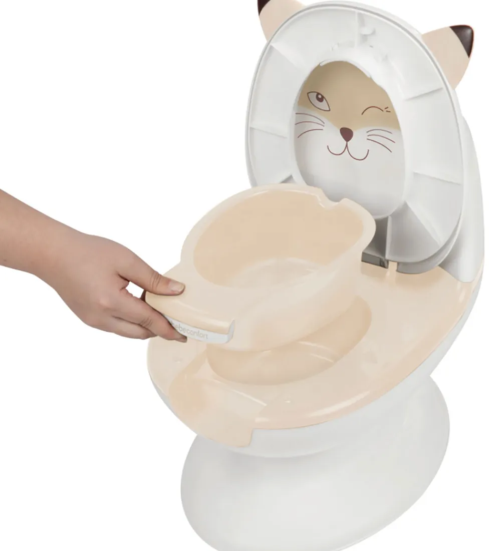 Potter Og Toilethjælp-Bebeconfort Toilet - Mini - Hvid/Sand m. Ræv
