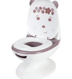 Potter Og Toilethjælp-Bebeconfort Toilet - Mini - Hvid/Lavendel m. Bjørn