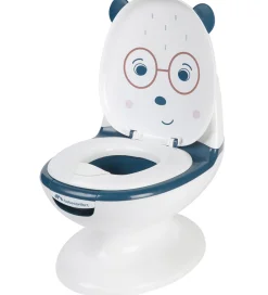 Potter Og Toilethjælp-Bebeconfort Toilet - Mini - Hvid/Blå m. Bjørn