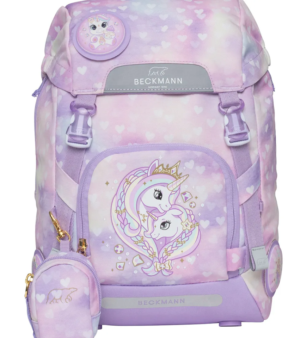 Skoletasker-Beckmann Skoletaske - Classic - Unicorn Princess - Lilla