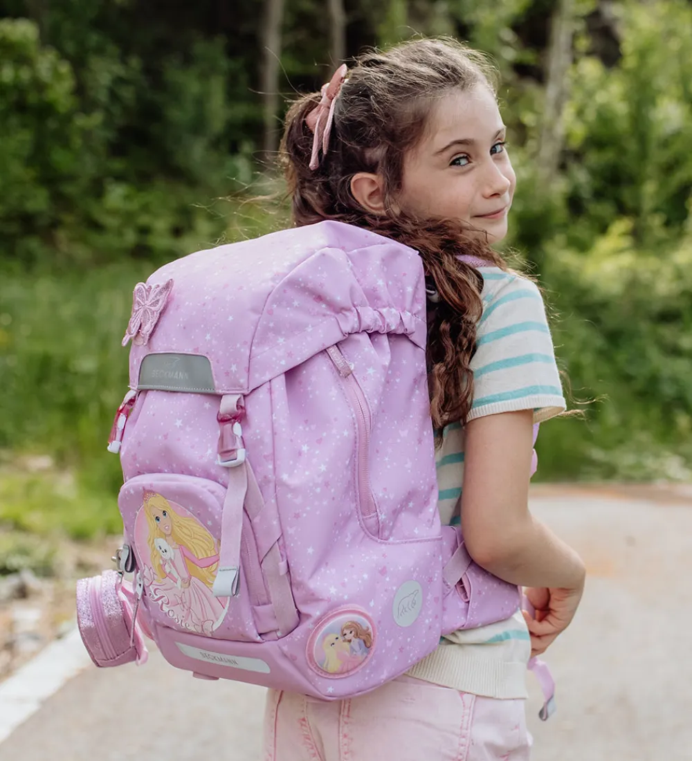 Beckmann Skoletasker*Skoletaske - Classic Maxi - Rosie - Pink