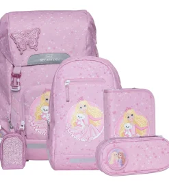Beckmann Skoletasker*Skoletaskesæt - Classic Maxi - Rosie - Pink