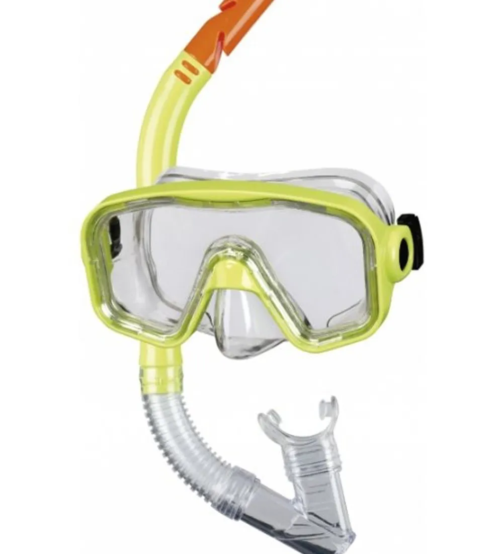 BECO Svømmebriller|Dykkermasker*Snorkelsæt - Bahia 12+ - Limegrøn