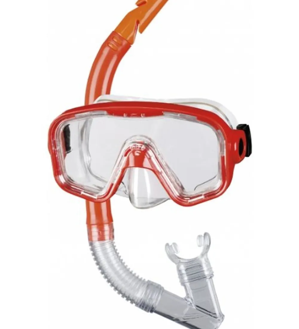BECO Svømmebriller|Dykkermasker*Snorkelsæt - Bahia 12+ - Rød