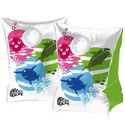 Strandlegetøj|Badevinger-BECO Svømmevinger - 0-15 kg - Hvid/Multifarvet
