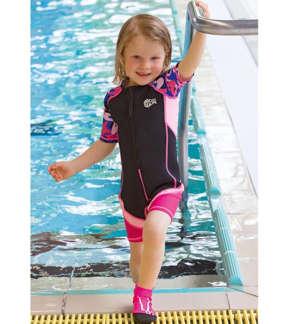 BECO Våddragter|Snorkling*Våddragt - UV50+ - Sort/Pink
