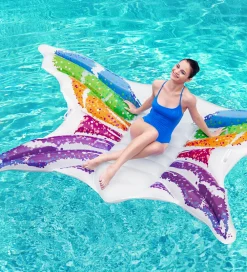 Bestway Strandlegetøj|Badedyr*Flyder - 294x193 cm - Rainbow Butterfly