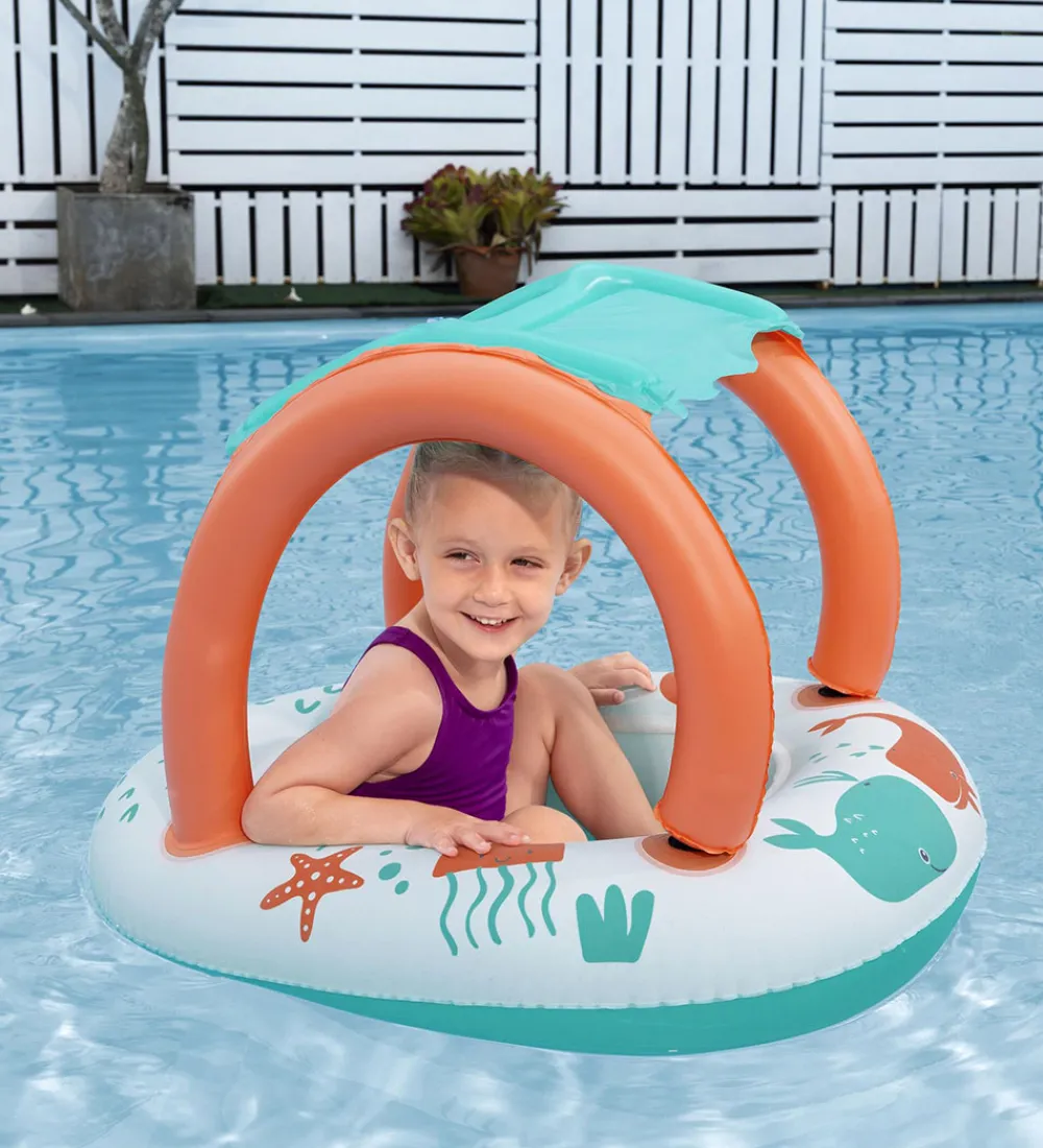 Badedyr-Bestway Flyder m. Skygge - 84 x 67 cm - Comfort Plush