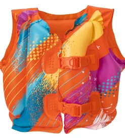 Svømmeveste-Bestway Svømmevest - 19-30 kg - Colorify - Orange m. Striber