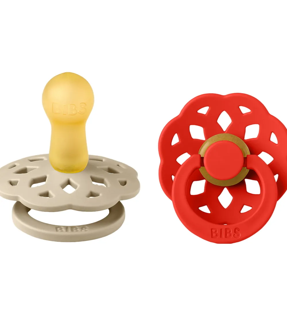 BIBS Sutter*Boheme Natsutter - Str. 1 - 2-pak - Rund - Vanilla/Candy Ap
