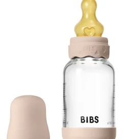Sutteflasker|Amning-BIBS Boheme Sutteflaske - 120 ml - Glas/Naturgummi - Blush