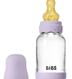 Sutteflasker|Amning-BIBS Boheme Sutteflaske - 120 ml - Glas/Naturgummi - Violet Sky