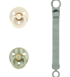 BIBS Sutter*Colour Gavesæt - Sutter/Suttesnor - Str. 1 - Sage