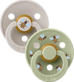 BIBS Sutter*Colour Sutter - Str. 1 - 2-pak - Rund - Mushroom Mix