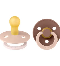BIBS Sutter*Colour Sutter - Str. 1 - 2-pak - Rund - Blush Woodchuck Mix