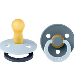 BIBS Sutter*Colour Sutter - Str. 2 - 2-pak - Rund - Baby Blue Petrol
