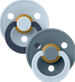 BIBS Sutter*Colour Sutter - Str. 2 - 2-pak - Rund - Baby Blue Petrol