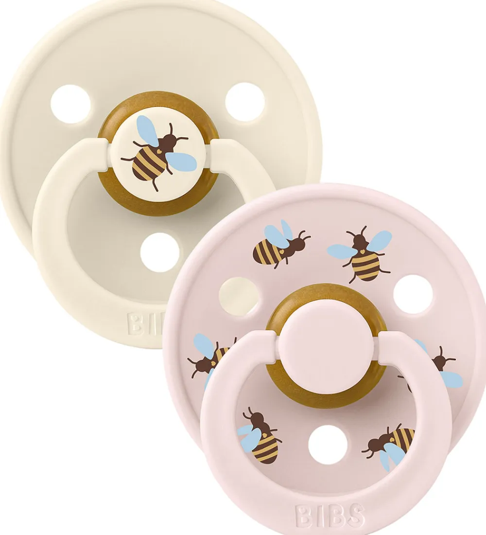 Sutter-BIBS Colour Sutter - Str. 1 - 2-pak - Rund - Ivory Mix