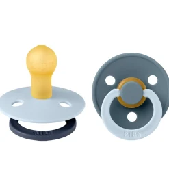 Sutter-BIBS Colour Sutter - Str. 1 - 2-pak - Rund - Baby Blue Petrol