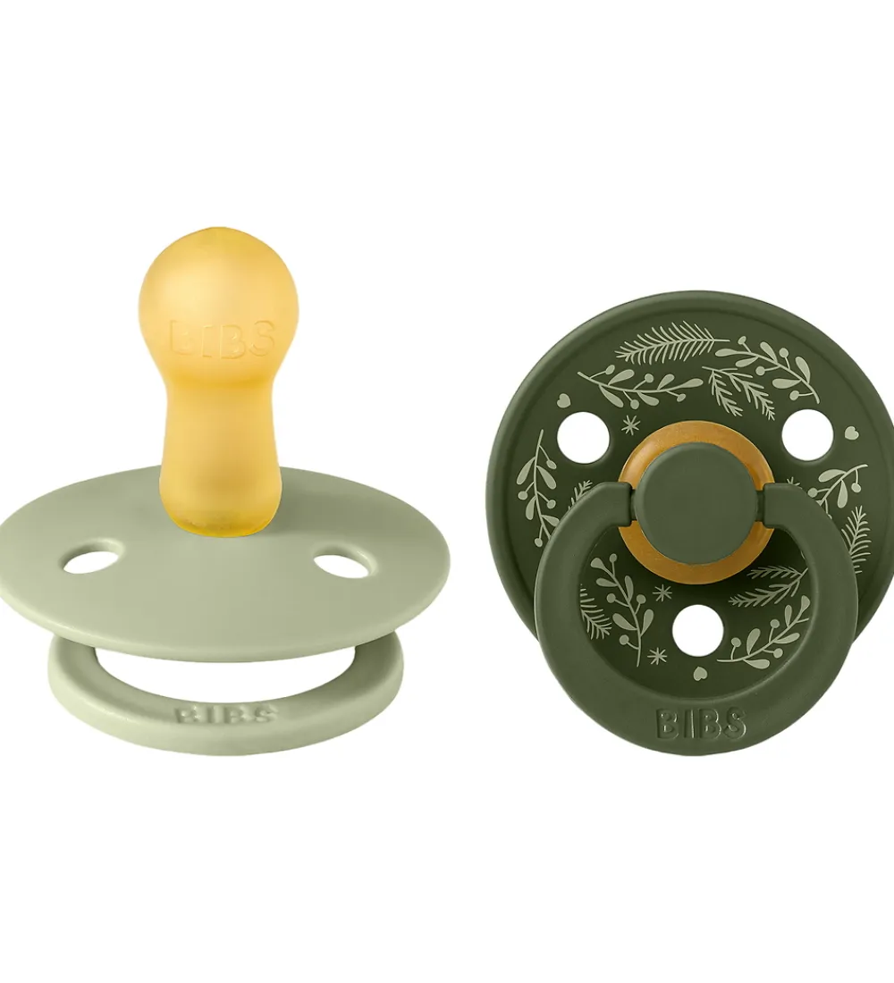 BIBS Sutter*Colour Sutter - Str. 2 - Rund - 2-pak - Leaf - Sage/Hunter