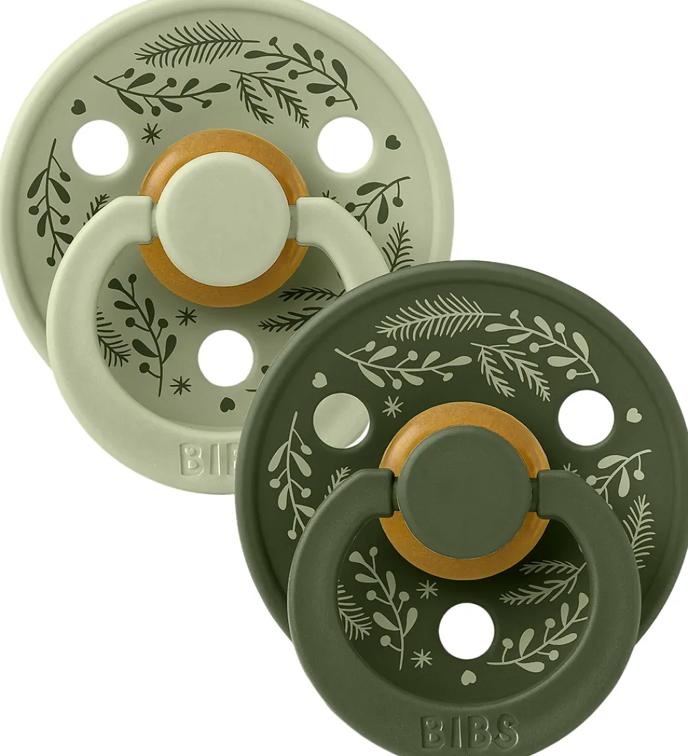 BIBS Sutter*Colour Sutter - Str. 2 - Rund - 2-pak - Leaf - Sage/Hunter