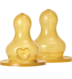 BIBS Sutteflasker|Amning*Flaskesut - 2-pak - Fast Flow - Naturgummi