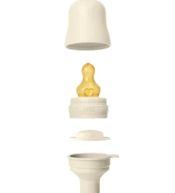 BIBS Sutteflasker|Amning*Sutteflaske - 150 ml - PP/Naturgummi - Ivory