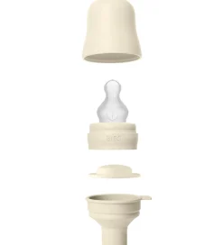Sutteflasker|Amning-BIBS Sutteflaske - 150 ml - PP/Silikone - Ivory