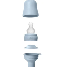 Sutteflasker|Amning-BIBS Sutteflaske - 270 ml - PP/Silikone - Baby Blue