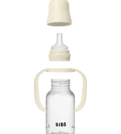 Sutteflasker|Spisetid-BIBS Sutteflaske m. Håndtag - 150 ml - Ivory