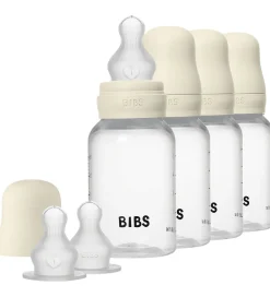 Sutter|Sutteflasker-BIBS Sutteflasker - 4-pak - 150 ml - Silikone - Ivory