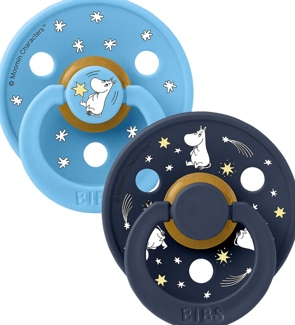 BIBS Sutter*x Moomin Colour Sutter - Str. 2 - 2-pak - Breeze Mix