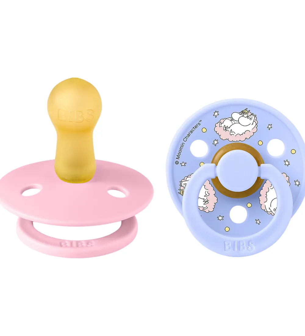 Sutter-BIBS x Moomin Colour Sutter - Str. 2 - 2-pak - Baby Pink Mix