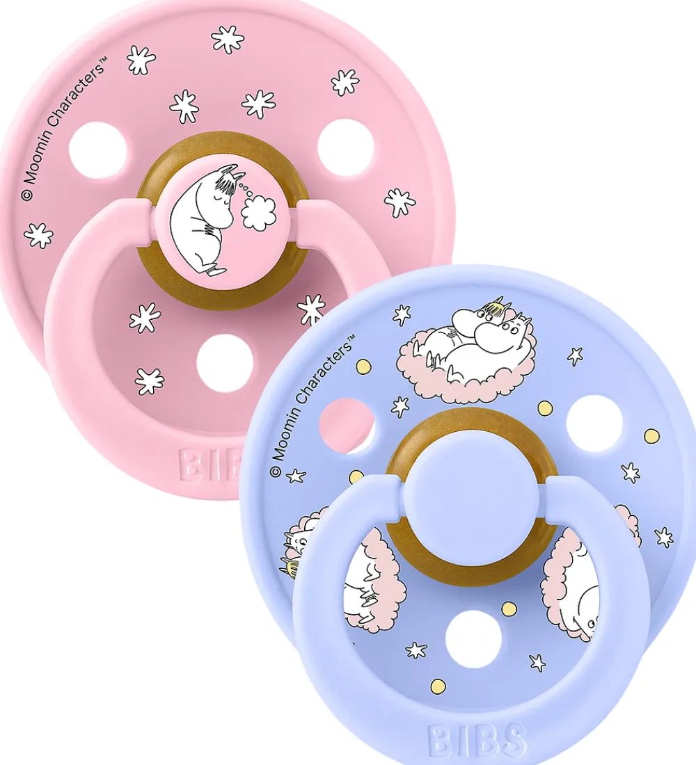 Sutter-BIBS x Moomin Colour Sutter - Str. 2 - 2-pak - Baby Pink Mix
