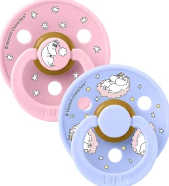 Sutter-BIBS x Moomin Colour Sutter - Str. 1 - 2-pak - Baby Pink Mix
